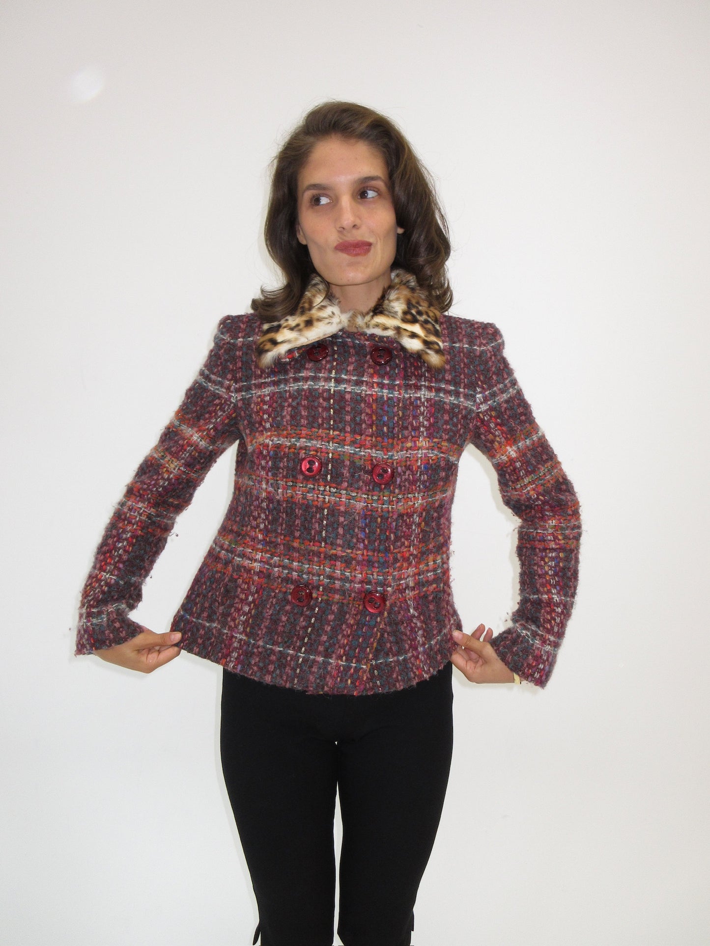Vintage D&G rabbit fur jacket