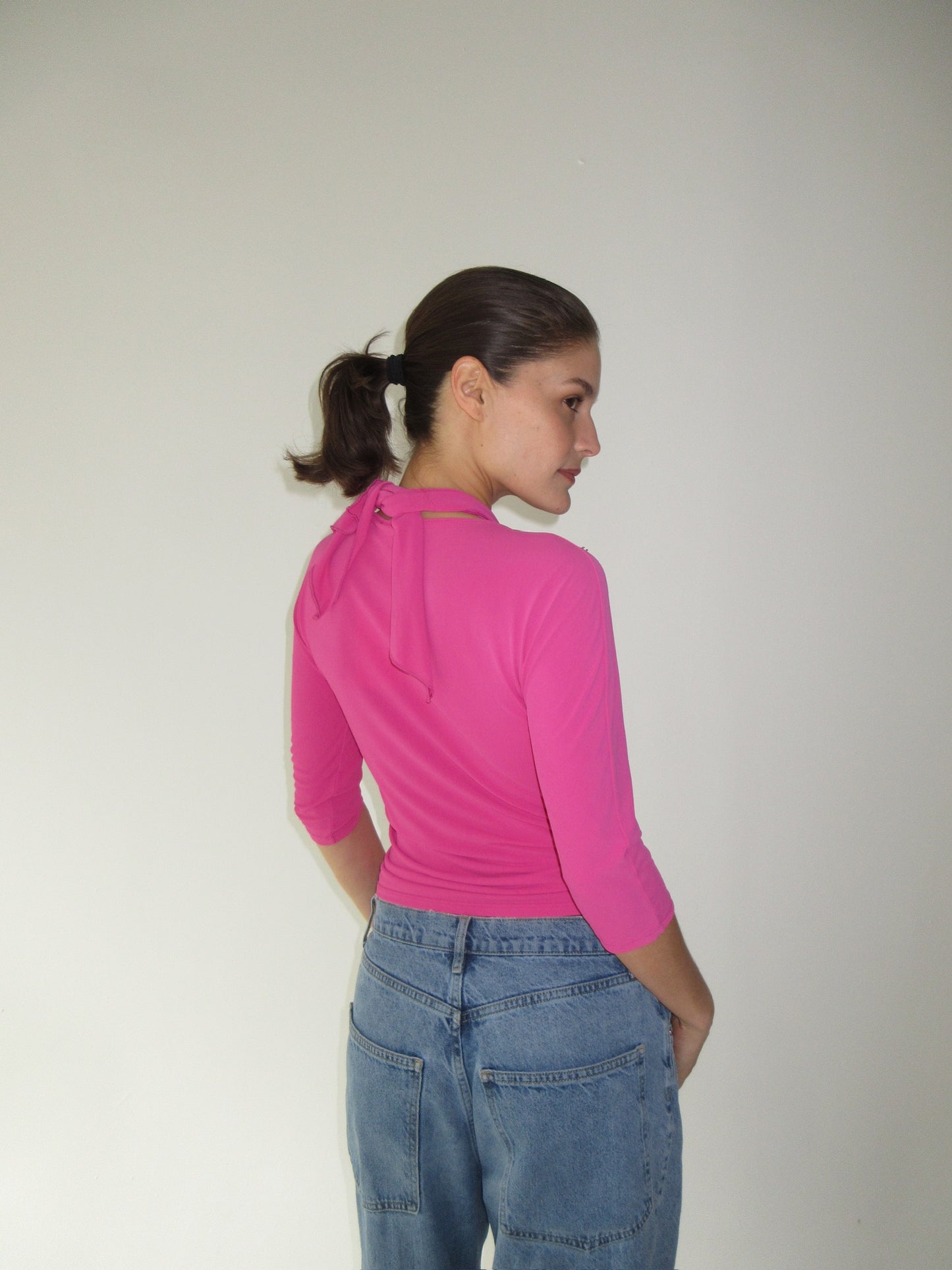 Blumarine pink embellished top