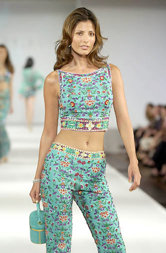 SS2001 Escada silk runway top