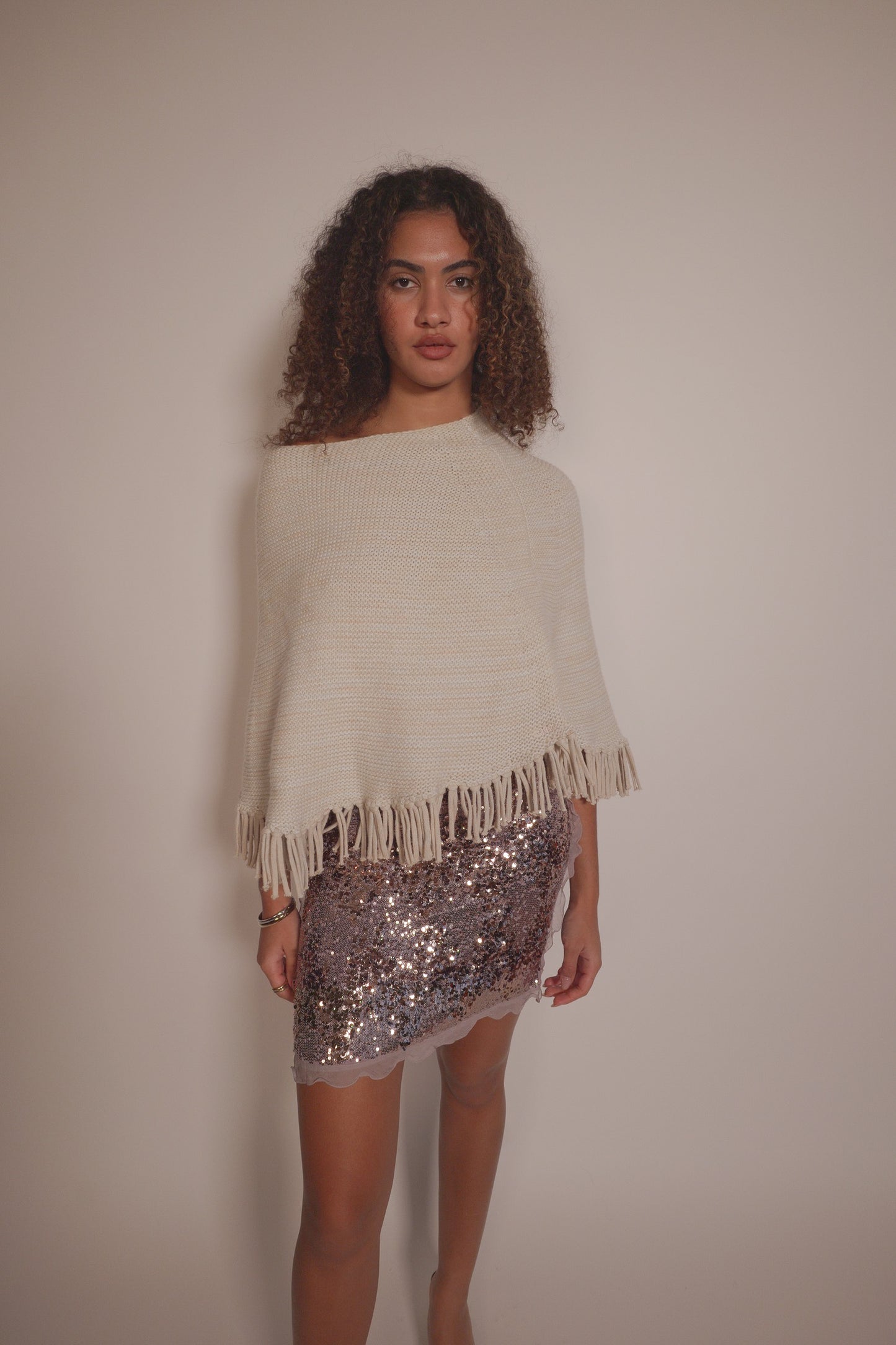 Purple Fendi Sequined Mini Skirt