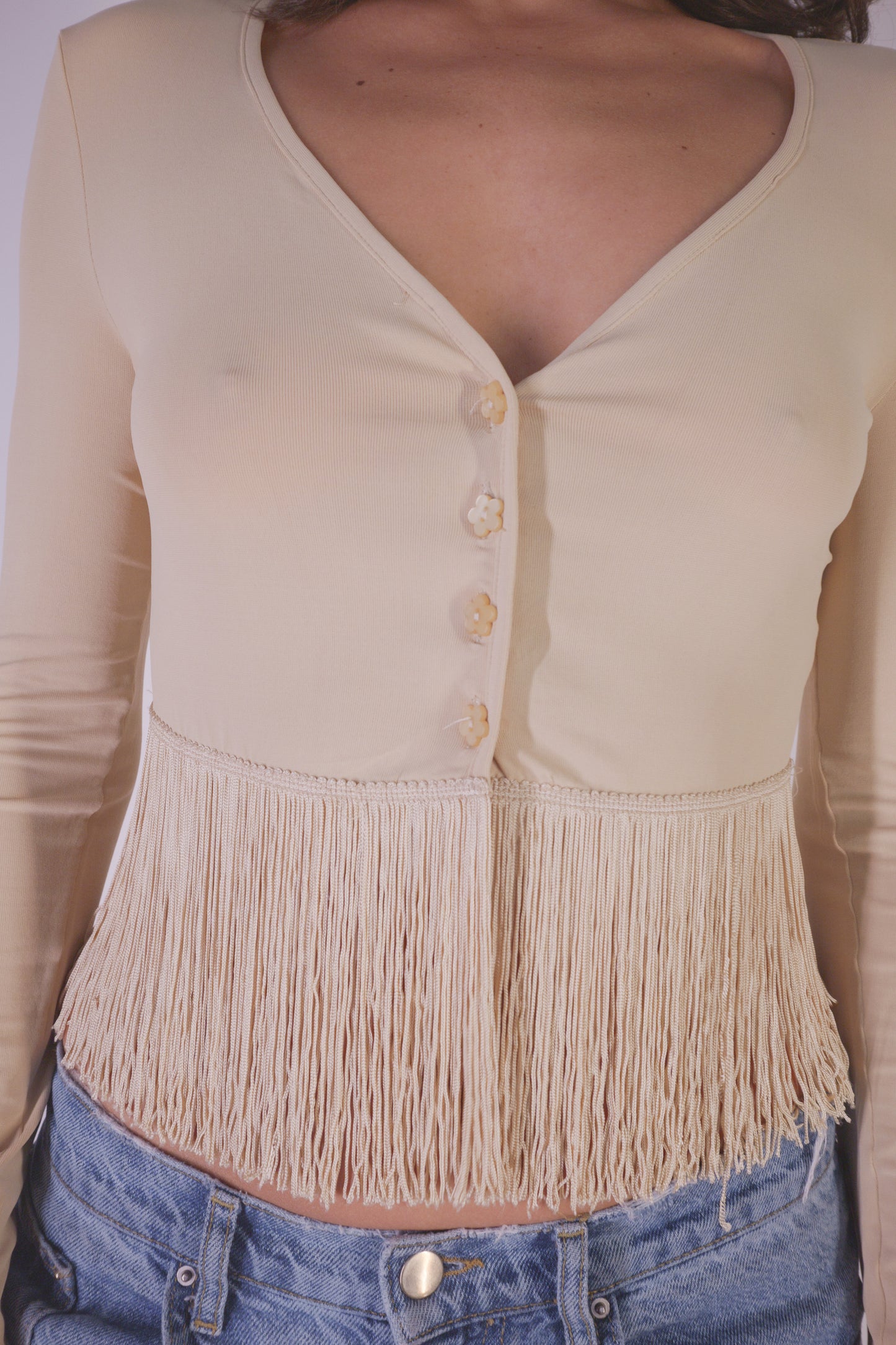Vintage fringe Moschino top