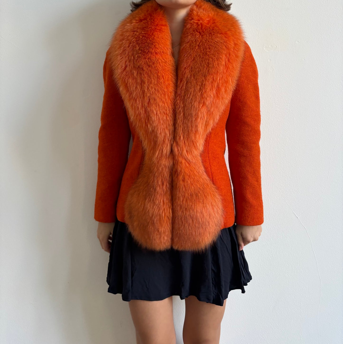 FW1998 Christian Dior by John Galliano orange fox fur jacket