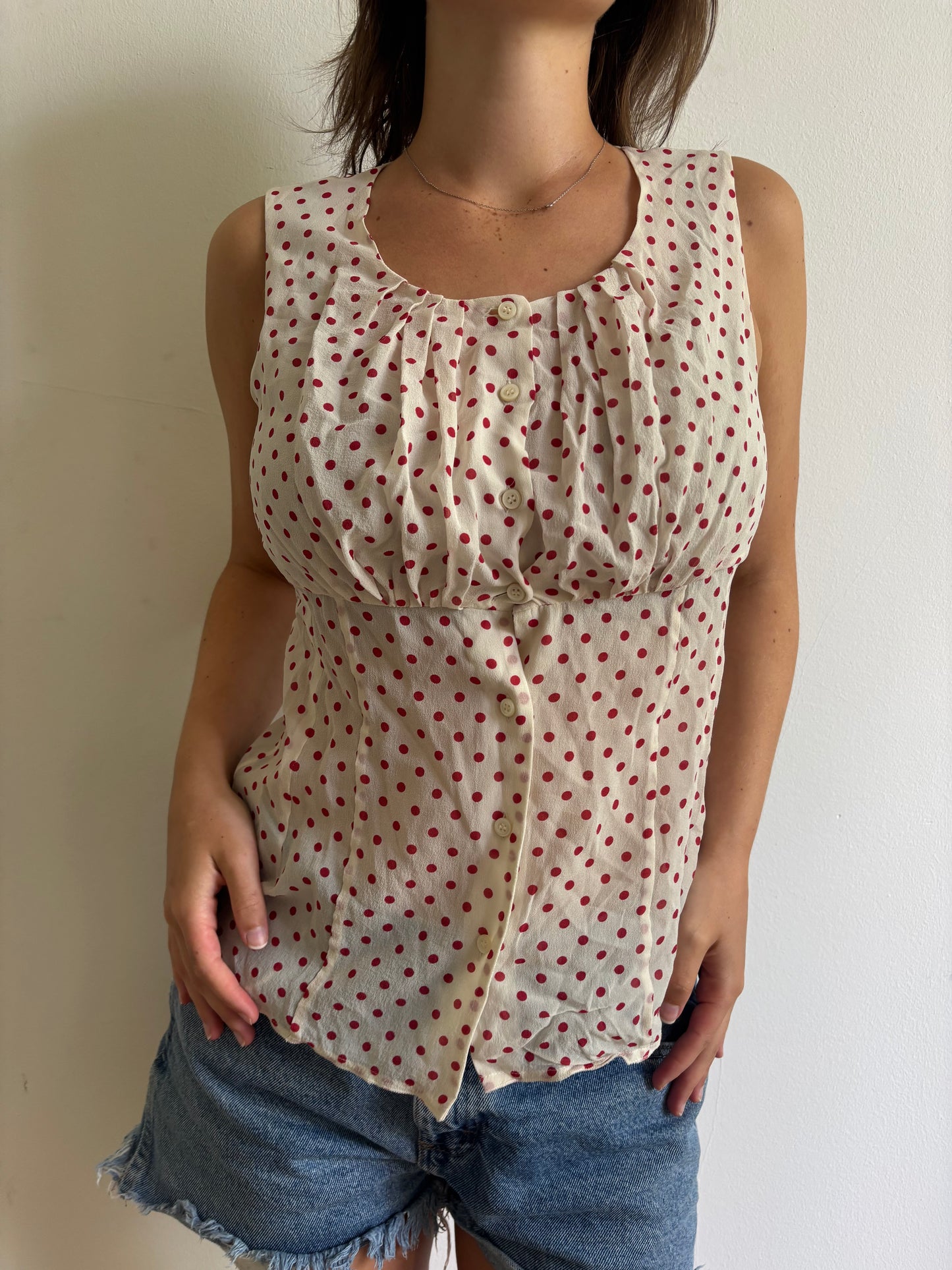Vintage Prada Polka Dot Top