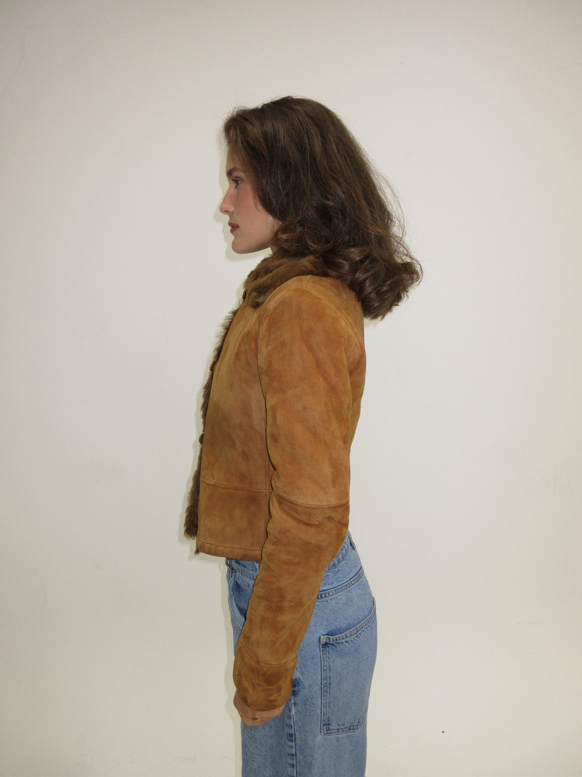 Vintage Emporio Armani shearling jacket