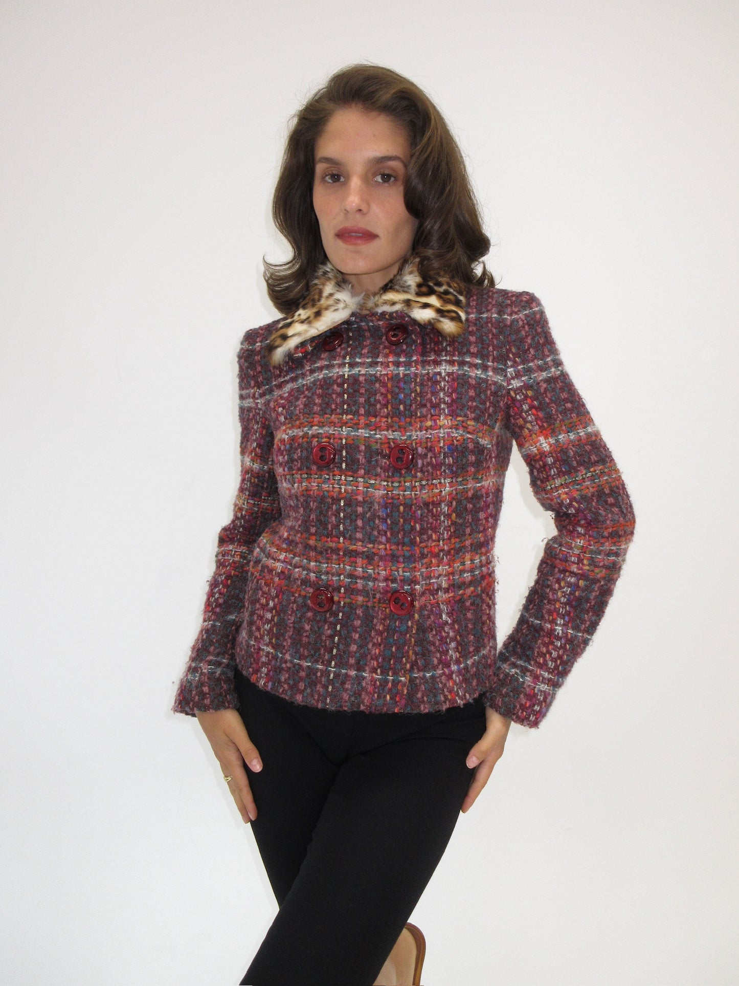 Vintage D&G rabbit fur jacket