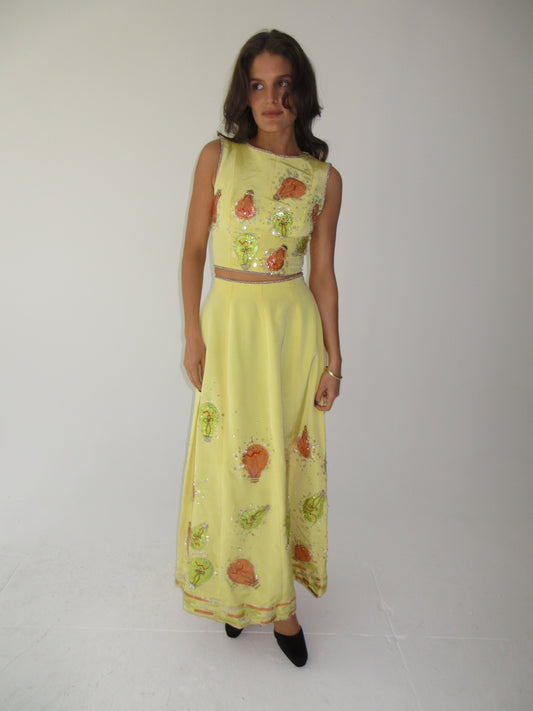 Archival SS1996 Chloé by Karl Lagerfeld runway gown