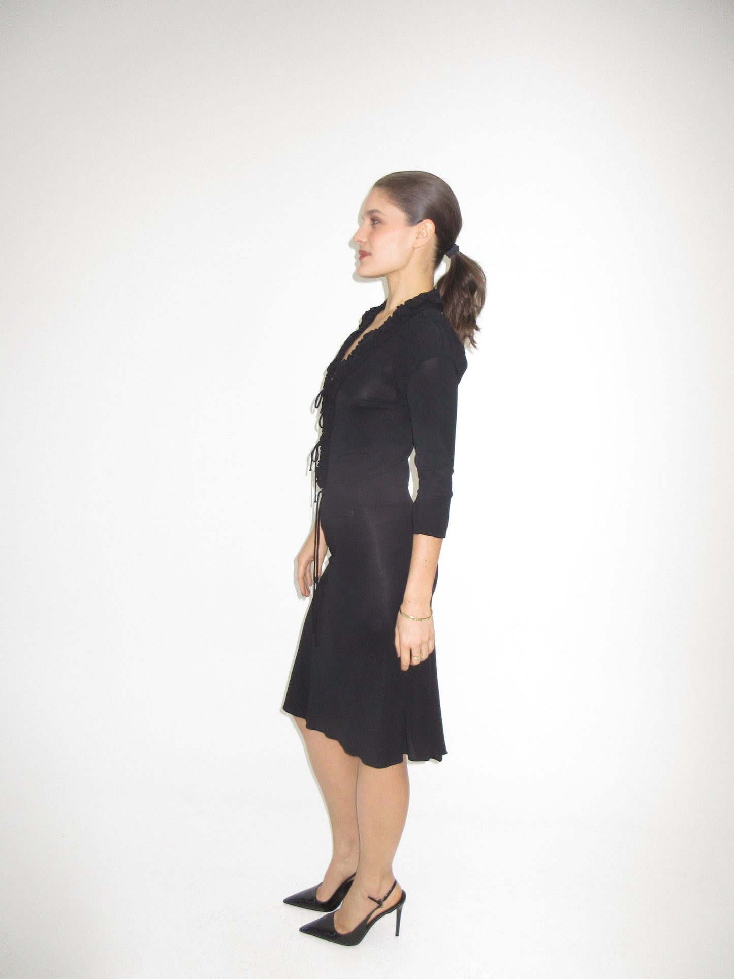 Vintage Fendi tie up dress
