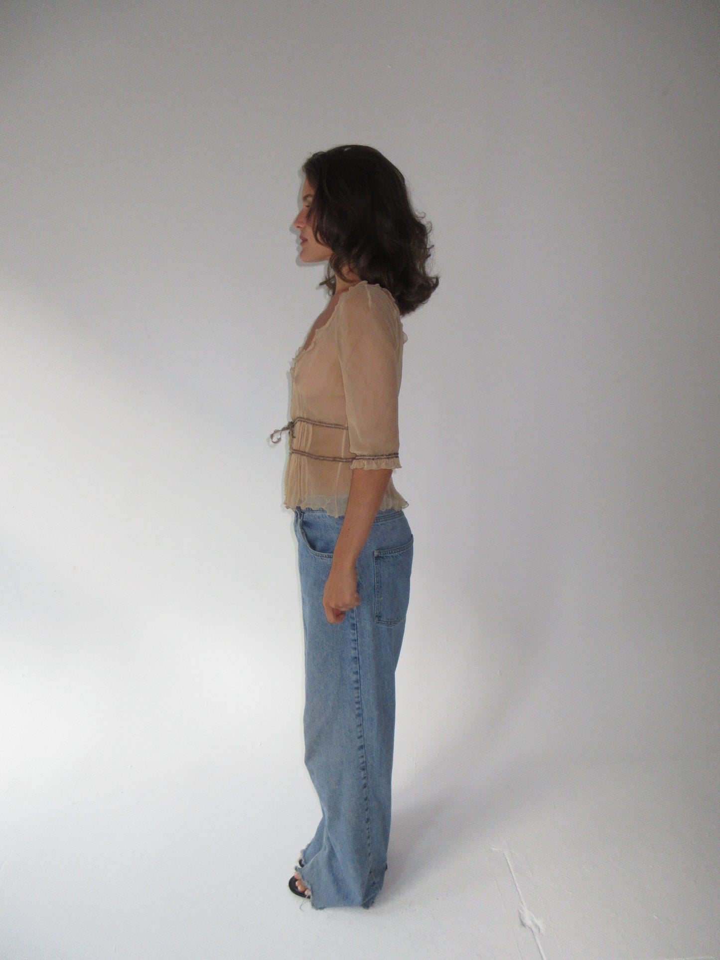 Vintage Alberta Ferretti silk top