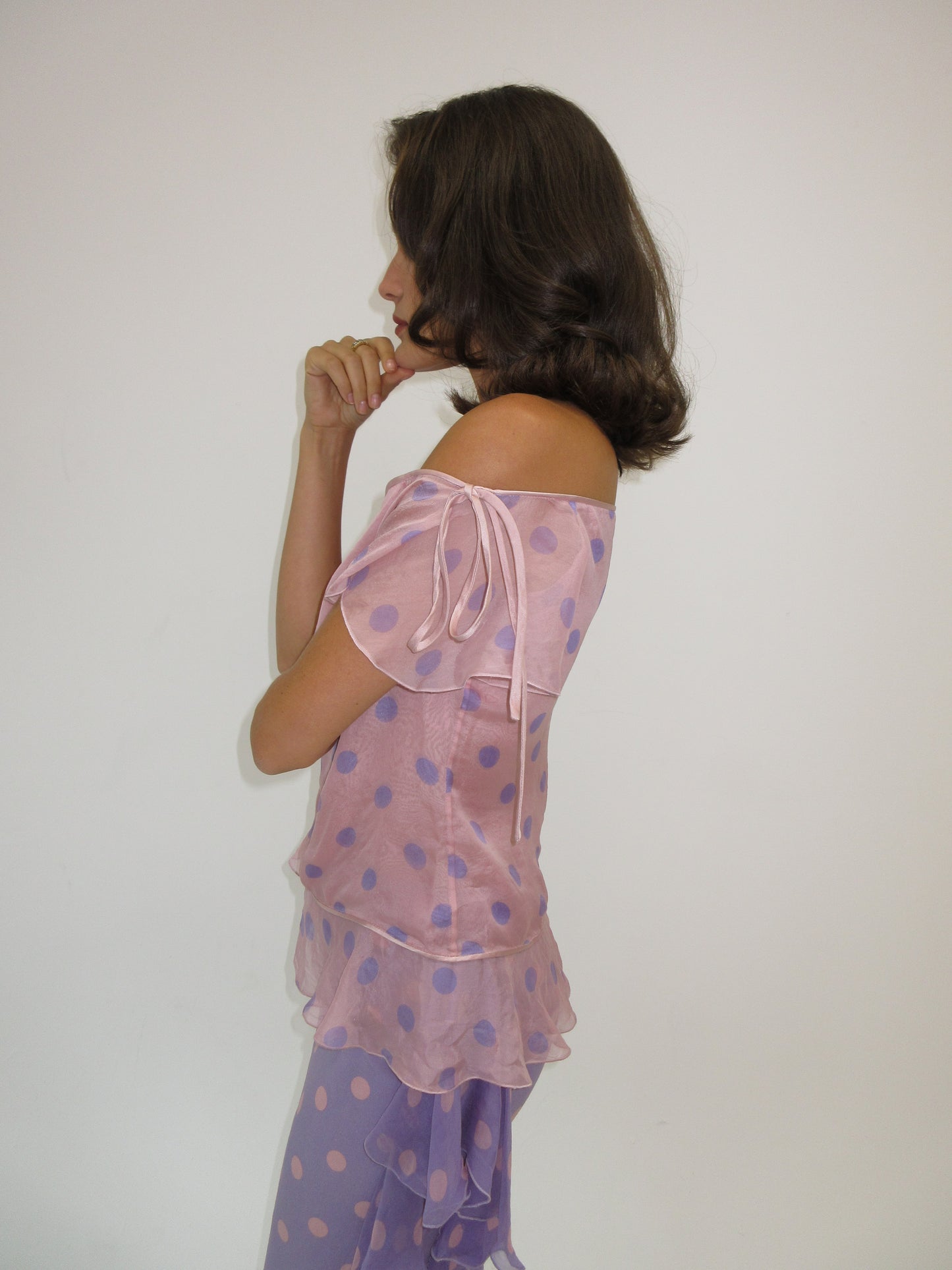 Vintage Valentino polka dot top