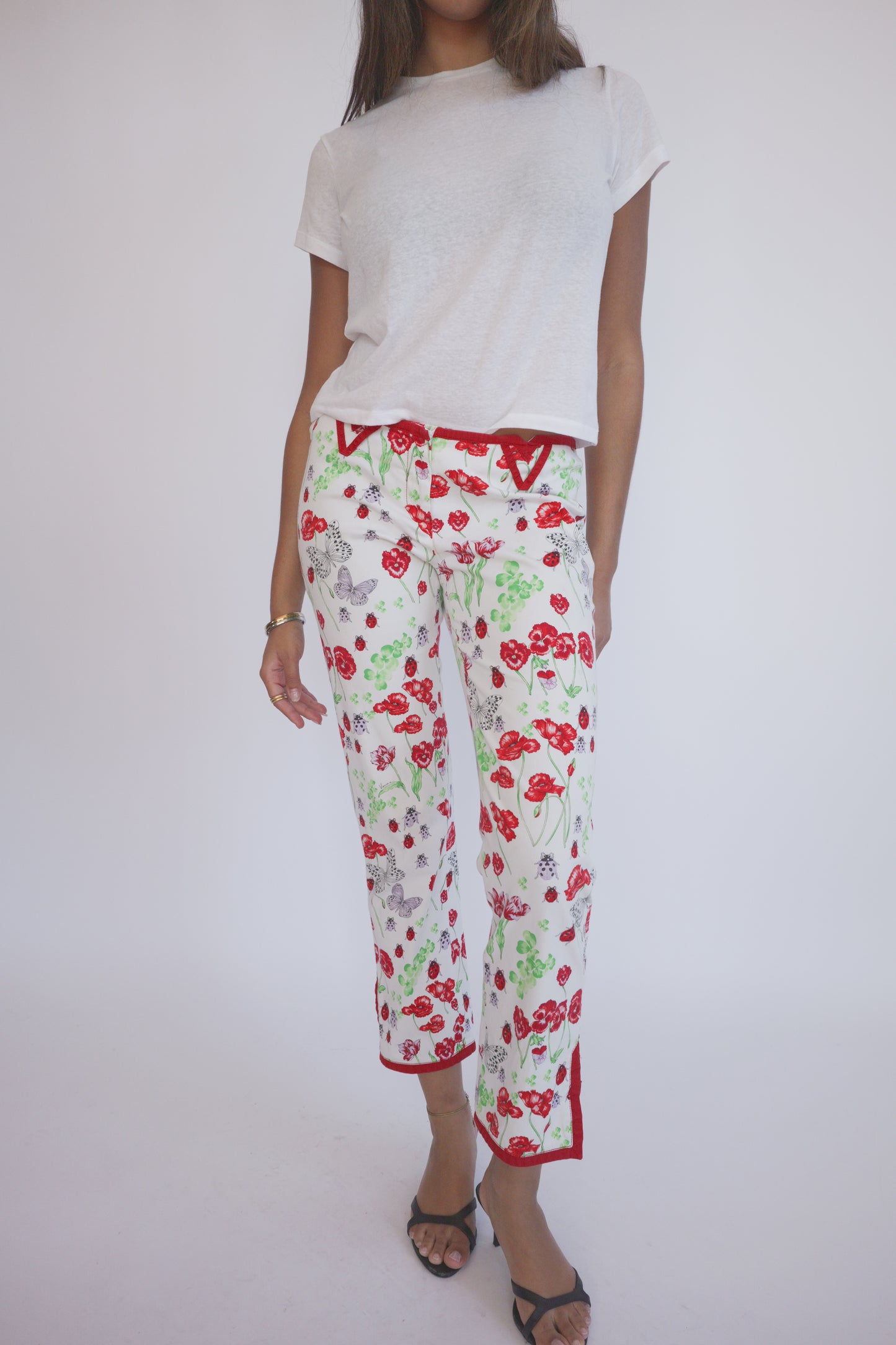 Vintage Versace Lady Bug Printed Pants