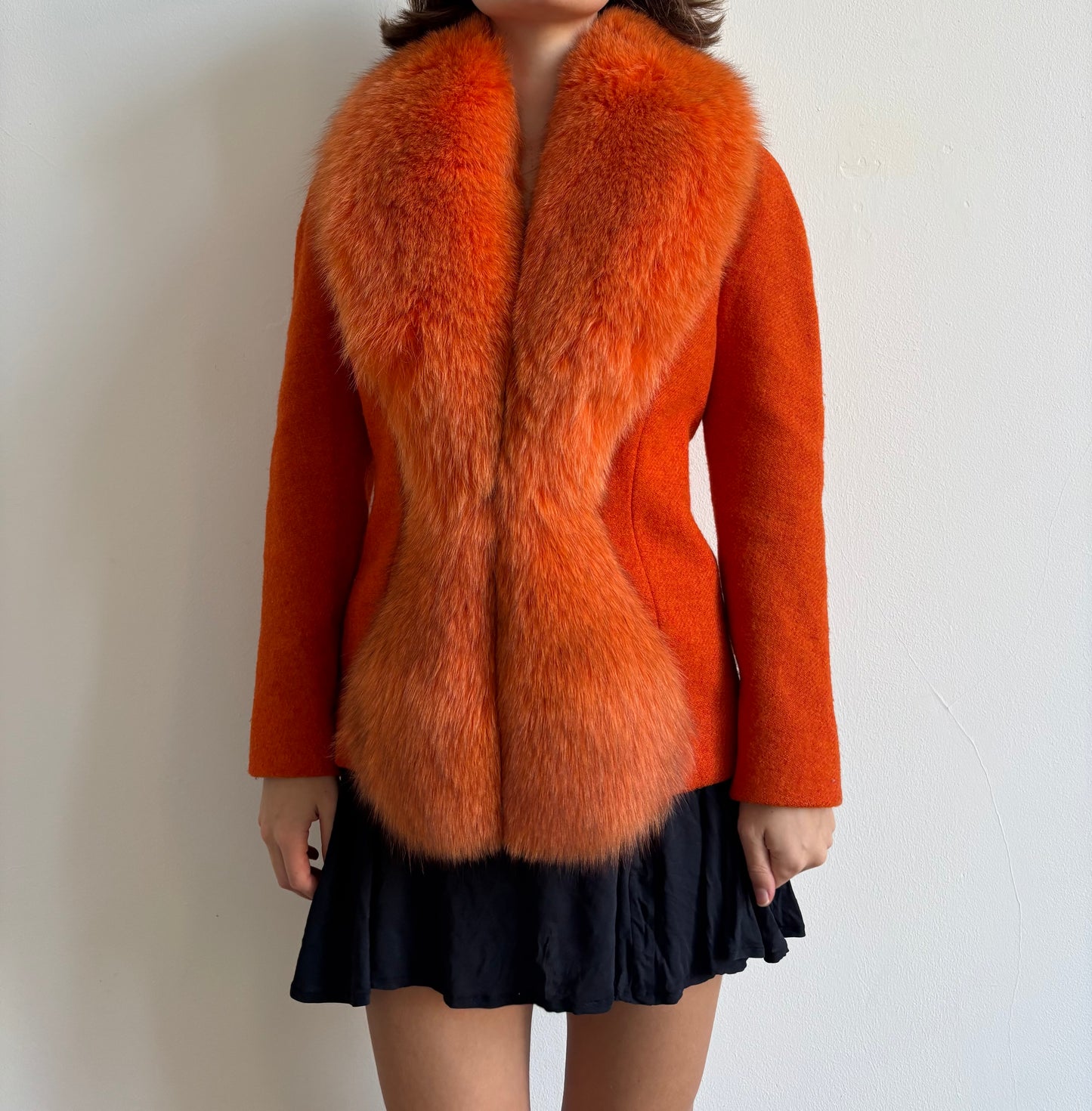 FW1998 Christian Dior by John Galliano orange fox fur jacket