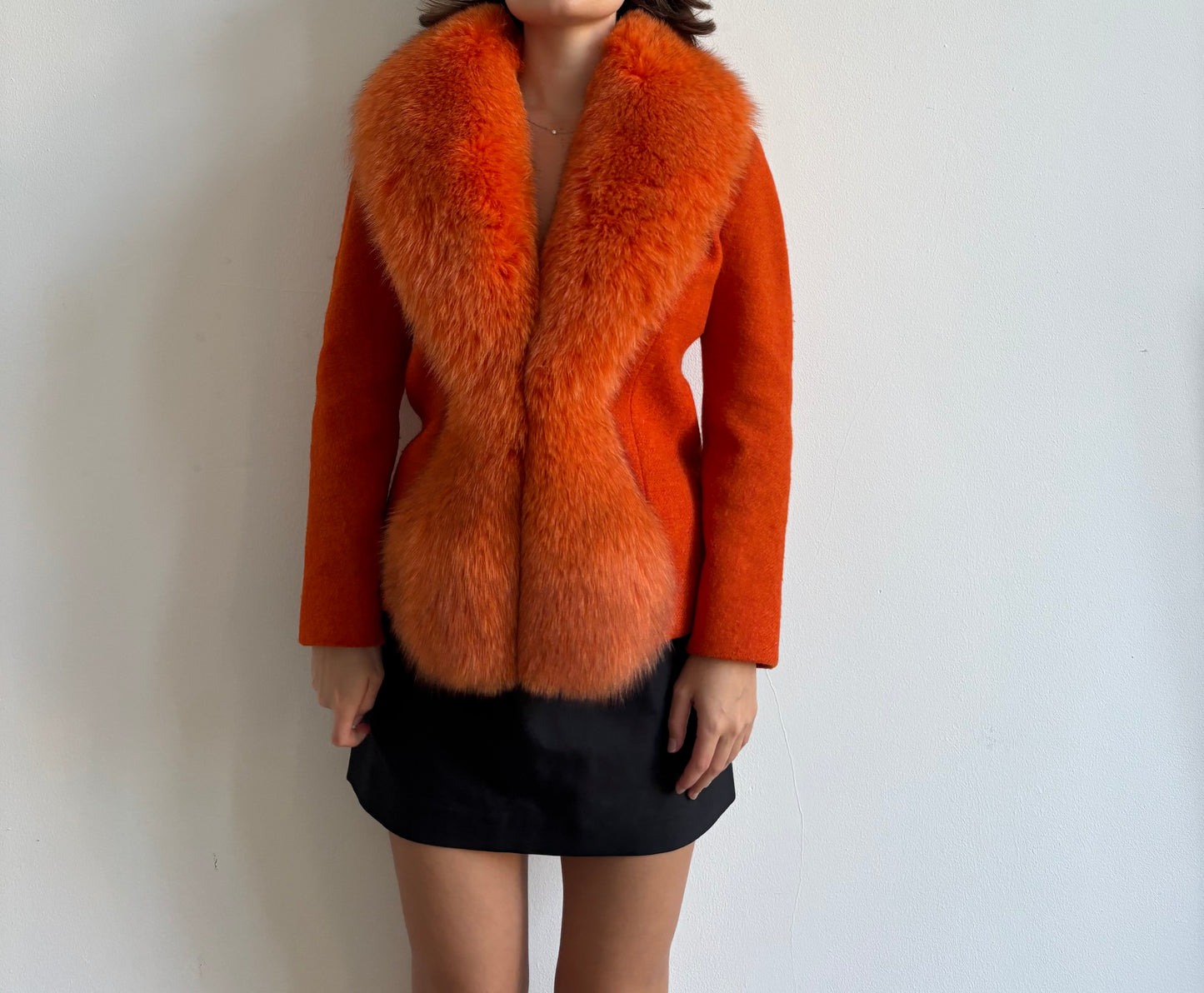 FW1998 Christian Dior by John Galliano orange fox fur jacket