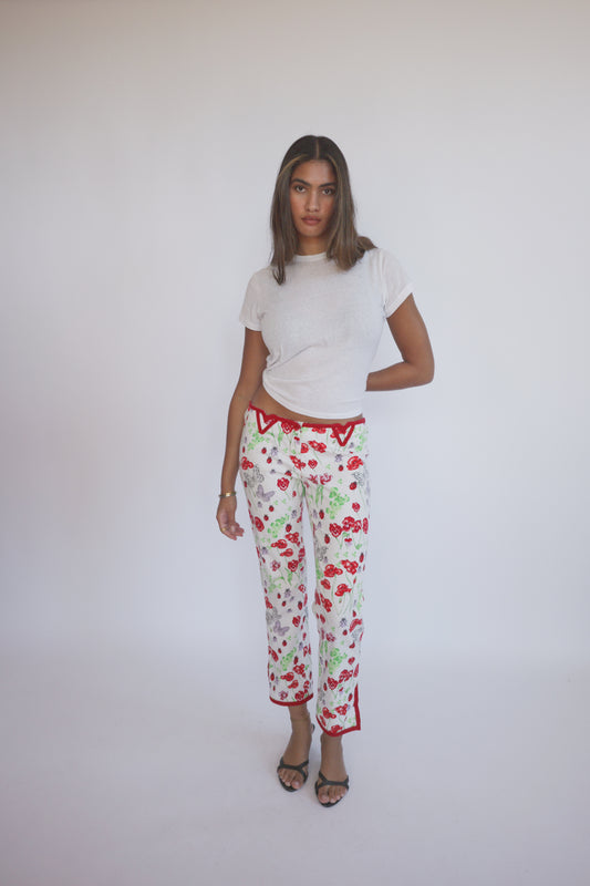Vintage Versace Lady Bug Printed Pants