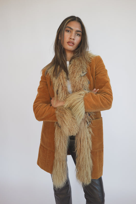 Early 2000s D&G Afghan coat seen on Britney Spears