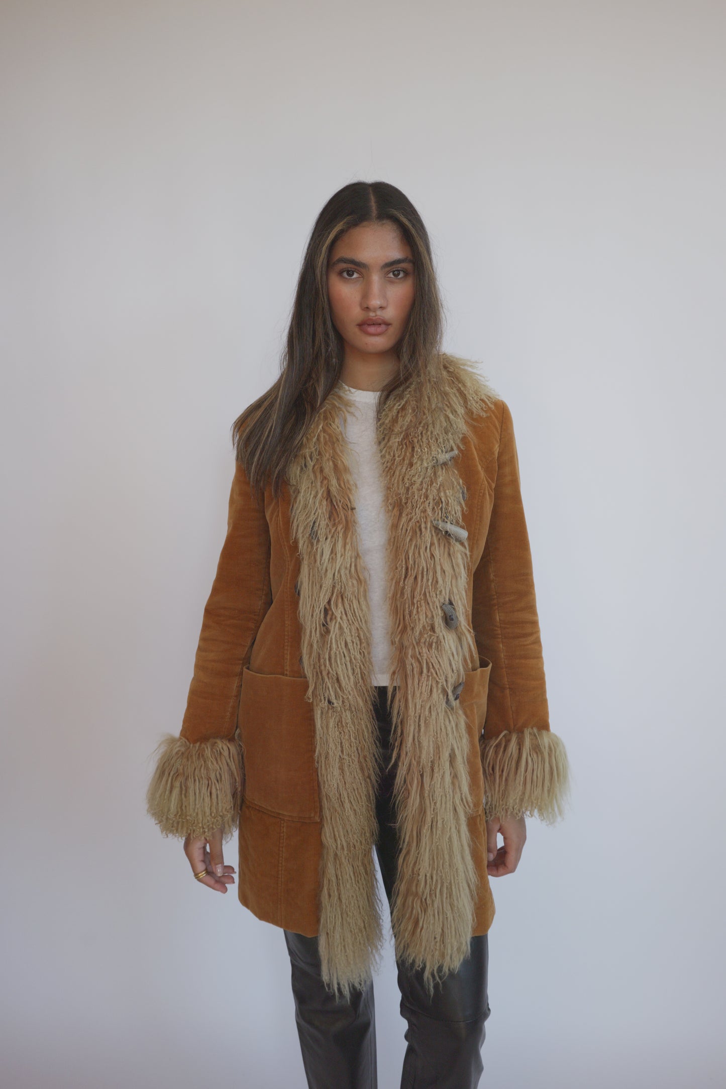 Early 2000s D&G Afghan coat seen on Britney Spears