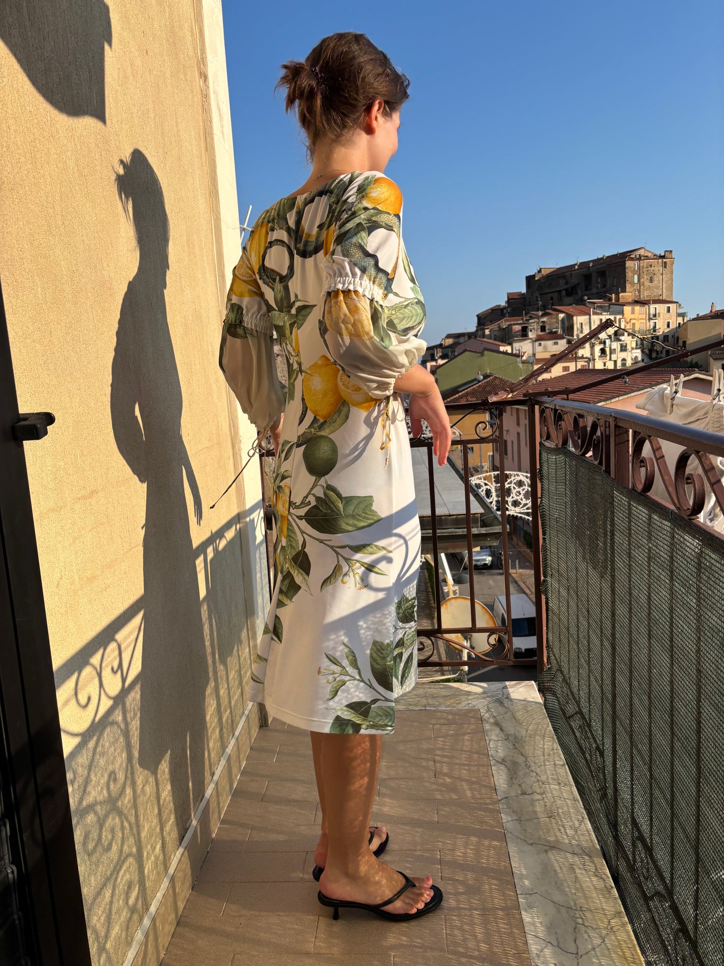 Roberto Cavalli 2005 Lemon Snake dress