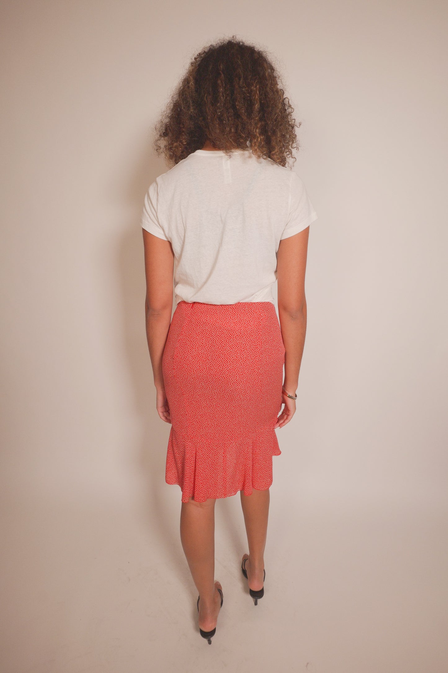 Vintage Valentino Silk Skirt with Beading