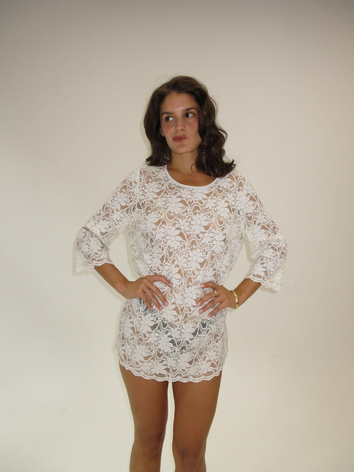 Givenchy White Mini Lace Dress