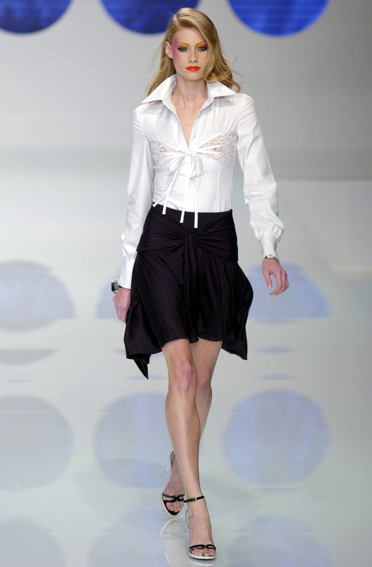 SS 2004 Runway Valentino Black skirt