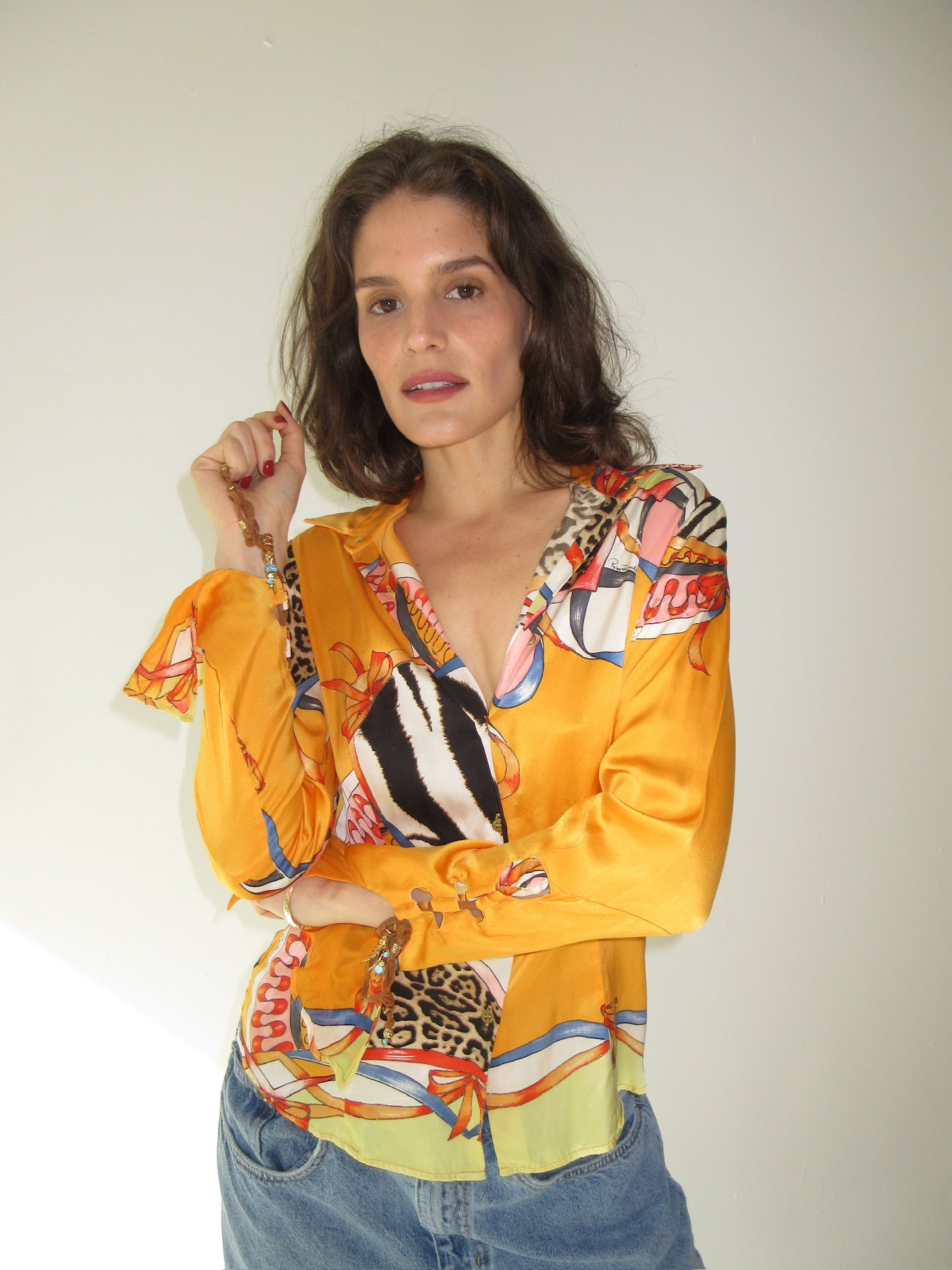 Vintage Roberto Cavalli silk top