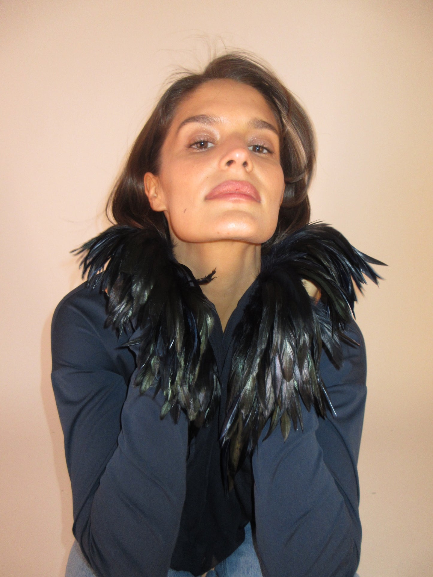 FW1990 Dolce & Gabbana feather top
