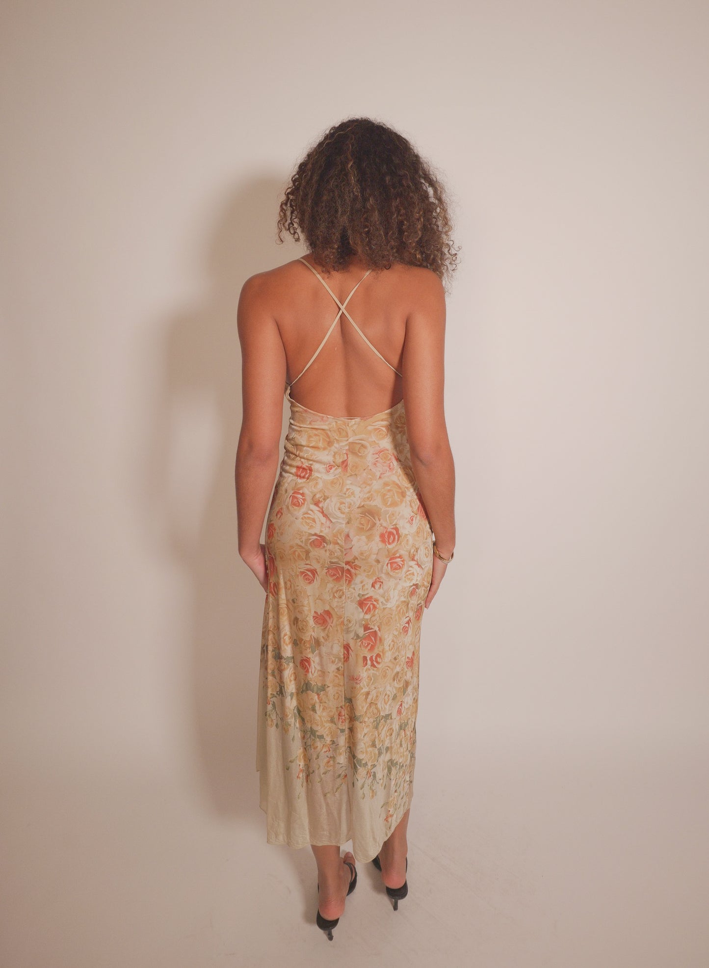 Stunning archival SS1998 Roberto Cavalli floral dress