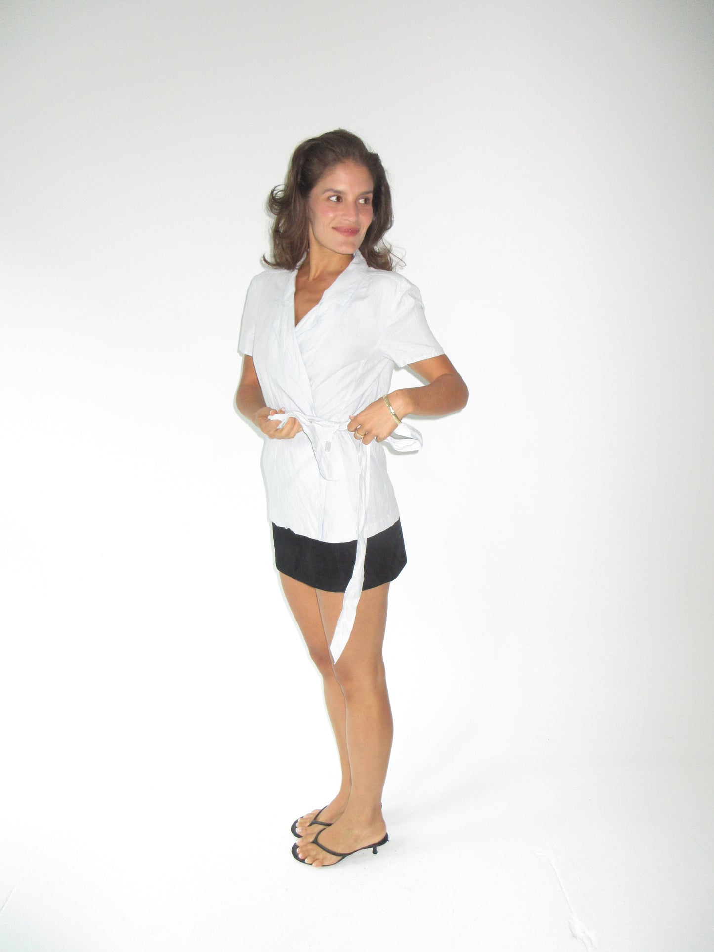 SS1999 Chanel linen wrap top