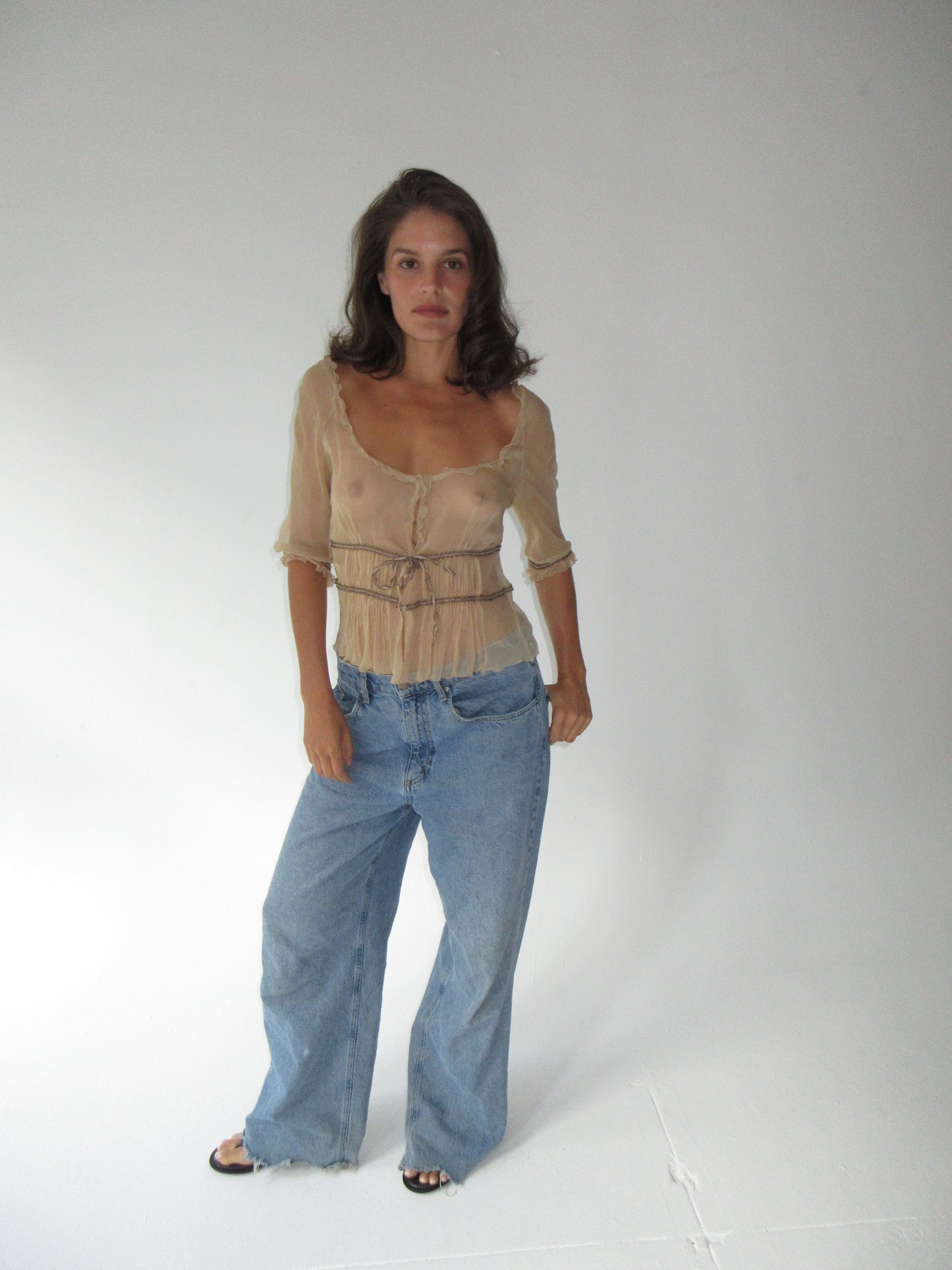 Vintage Alberta Ferretti silk top