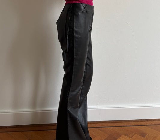 Vintage Dolce & Gabbana black leather pants