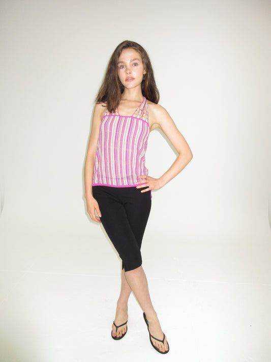 Escada Knit & Beaded Top