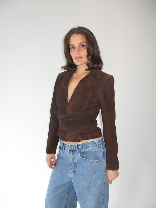 Vintage Valentino suede jacket