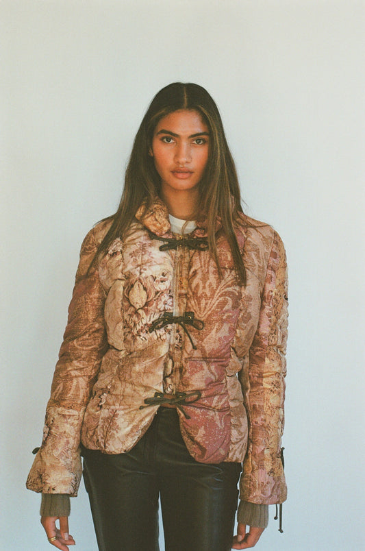 Stunning Silk Cashmere Roberto Cavalli Puffer