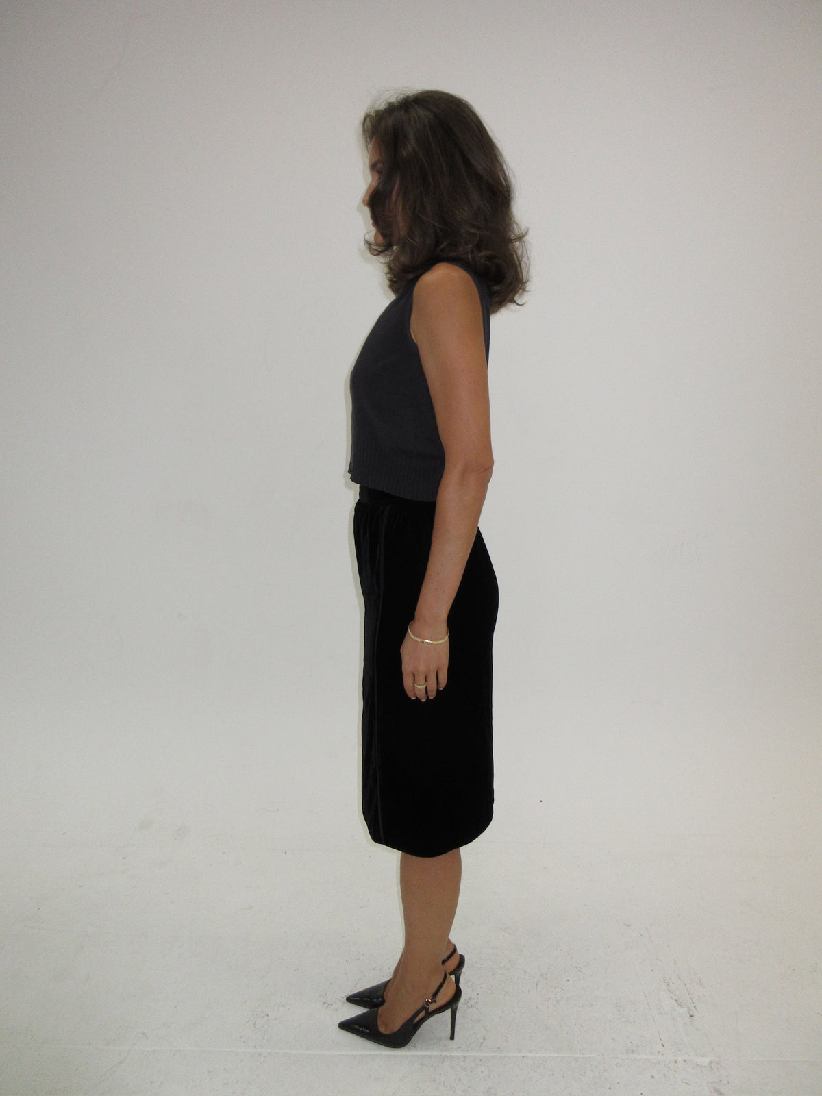 Vintage Gucci velvet skirt