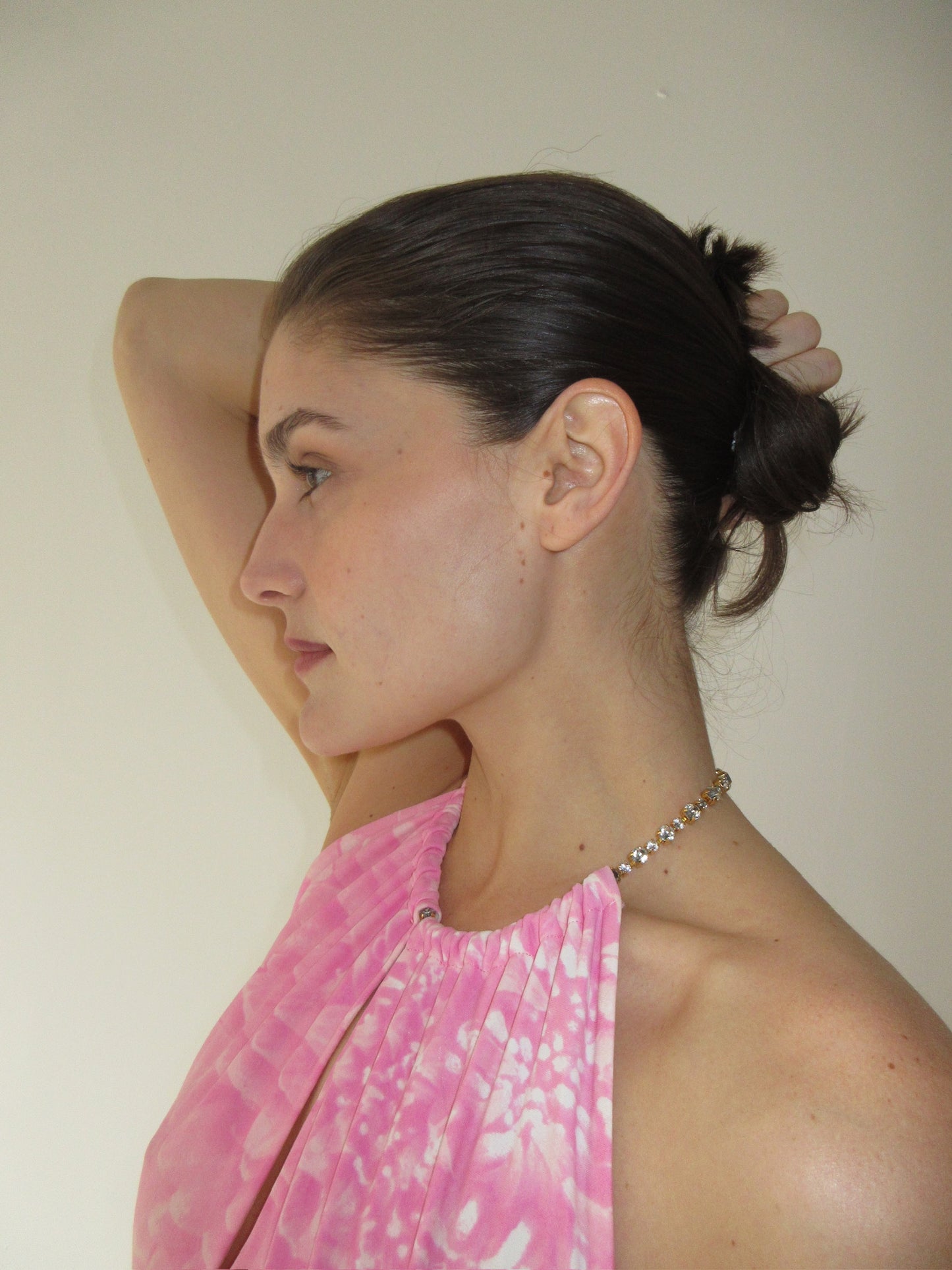 SS 2000 Roberto Cavalli Pink Floral Beaded Dress