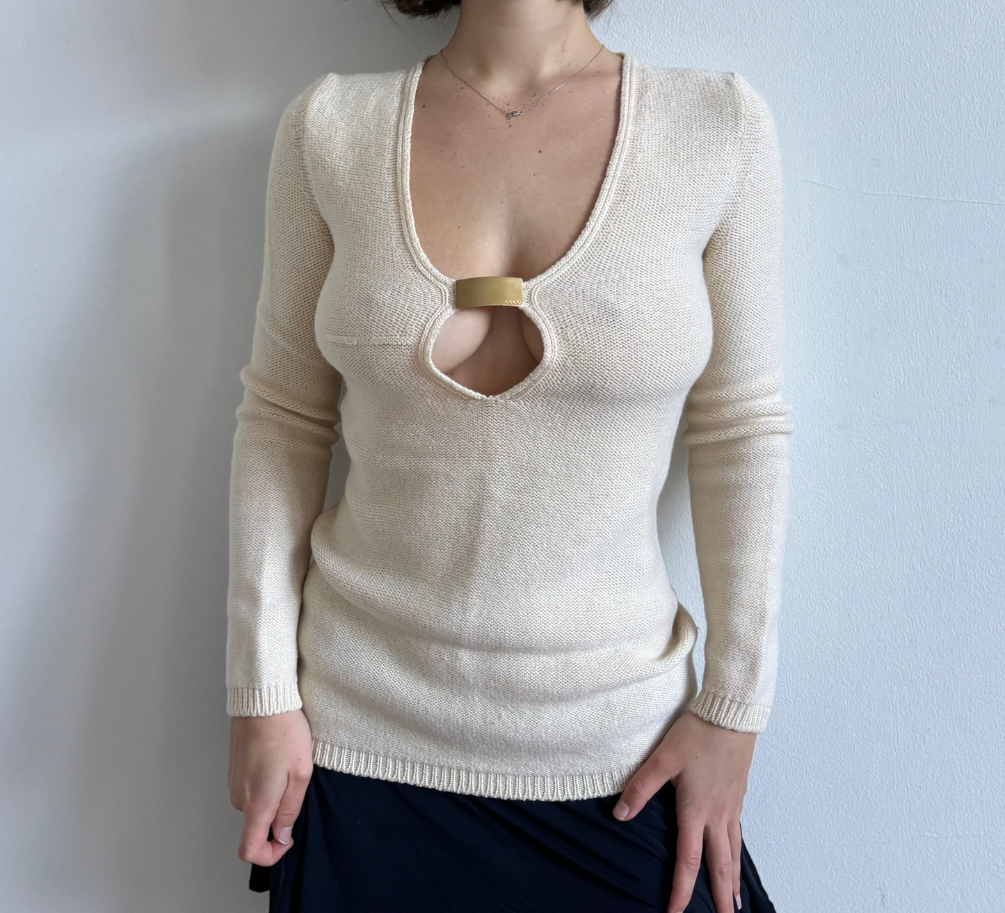 Iconic FW1996 Gucci by Tom Ford deep v wool sweater