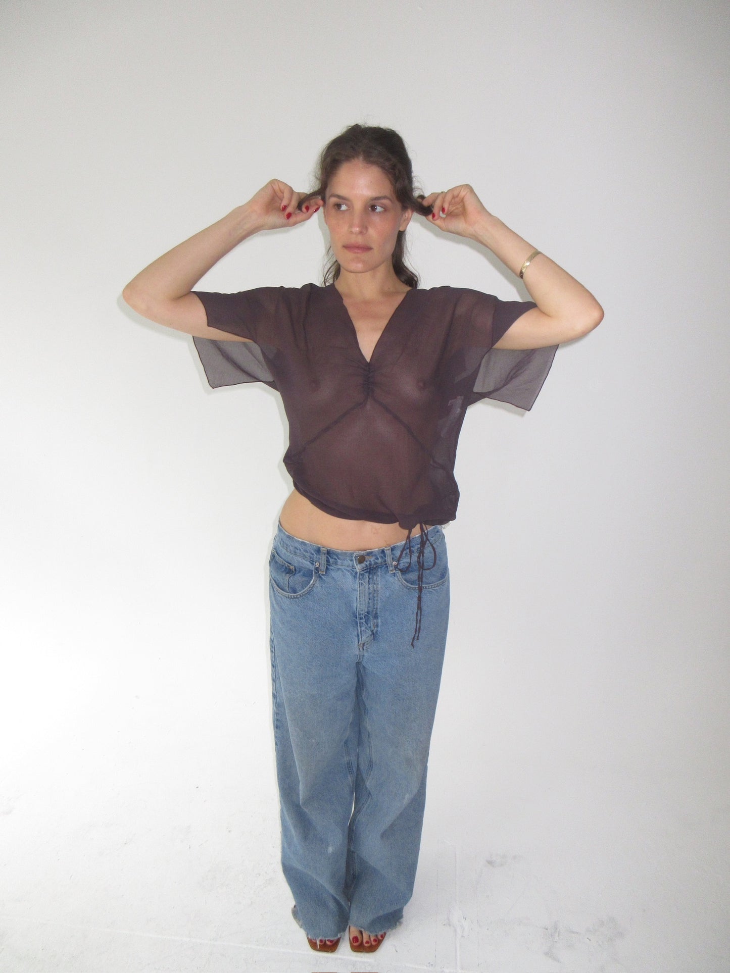 SS2000 Chloé silk runway top