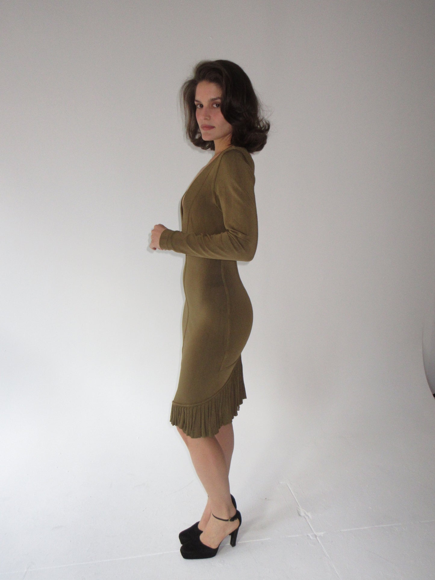 1990 Alaïa fishtail dress