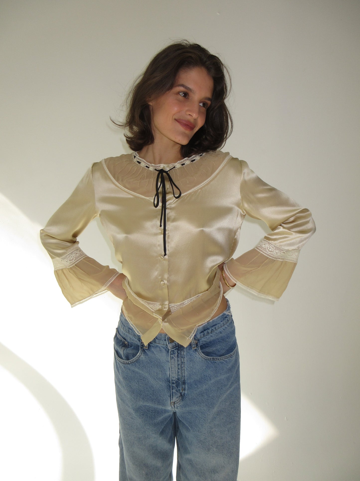 Vintage Alberta Ferretti silk top