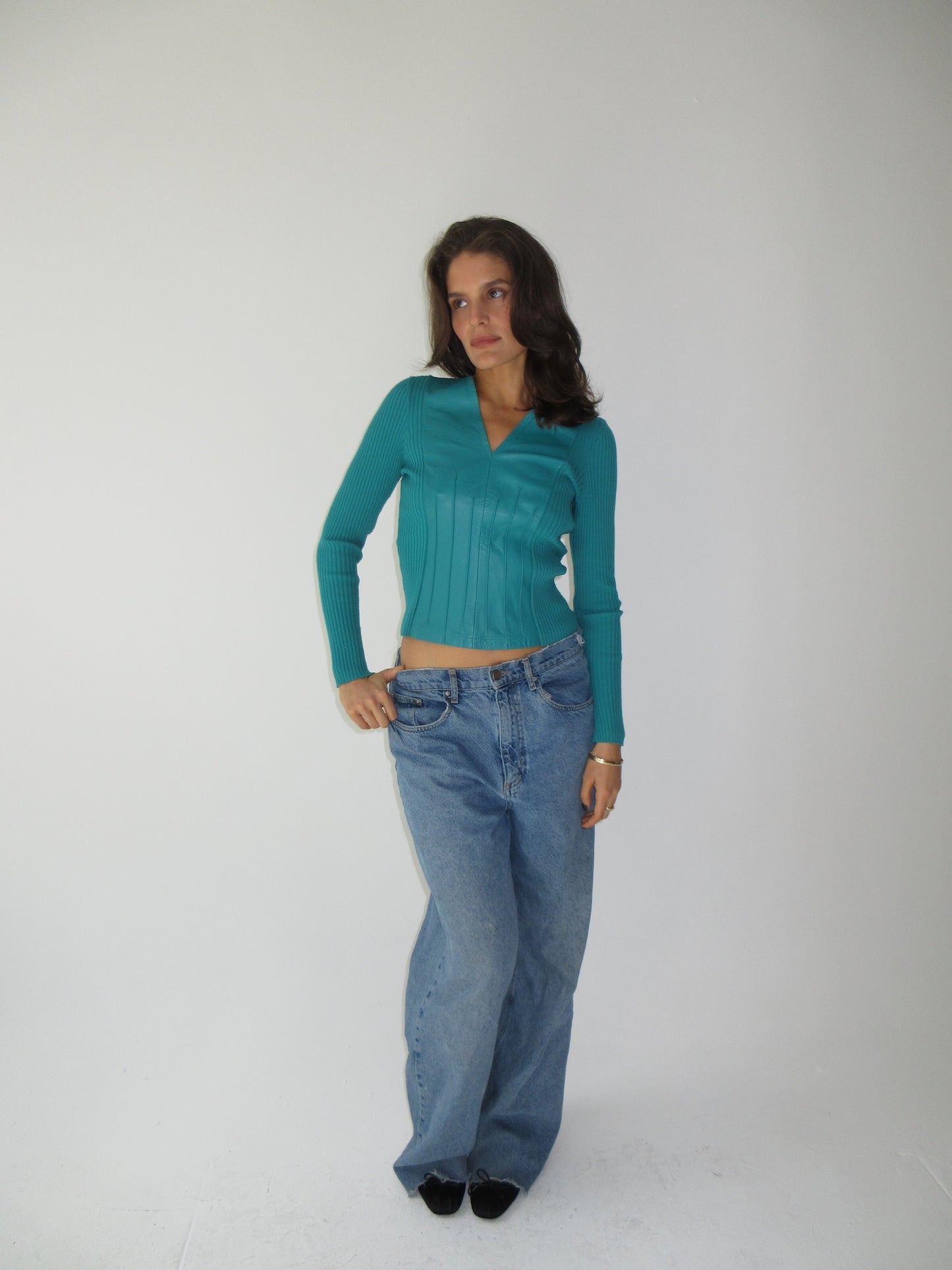 Vintage Amaya Arzuaga leather top