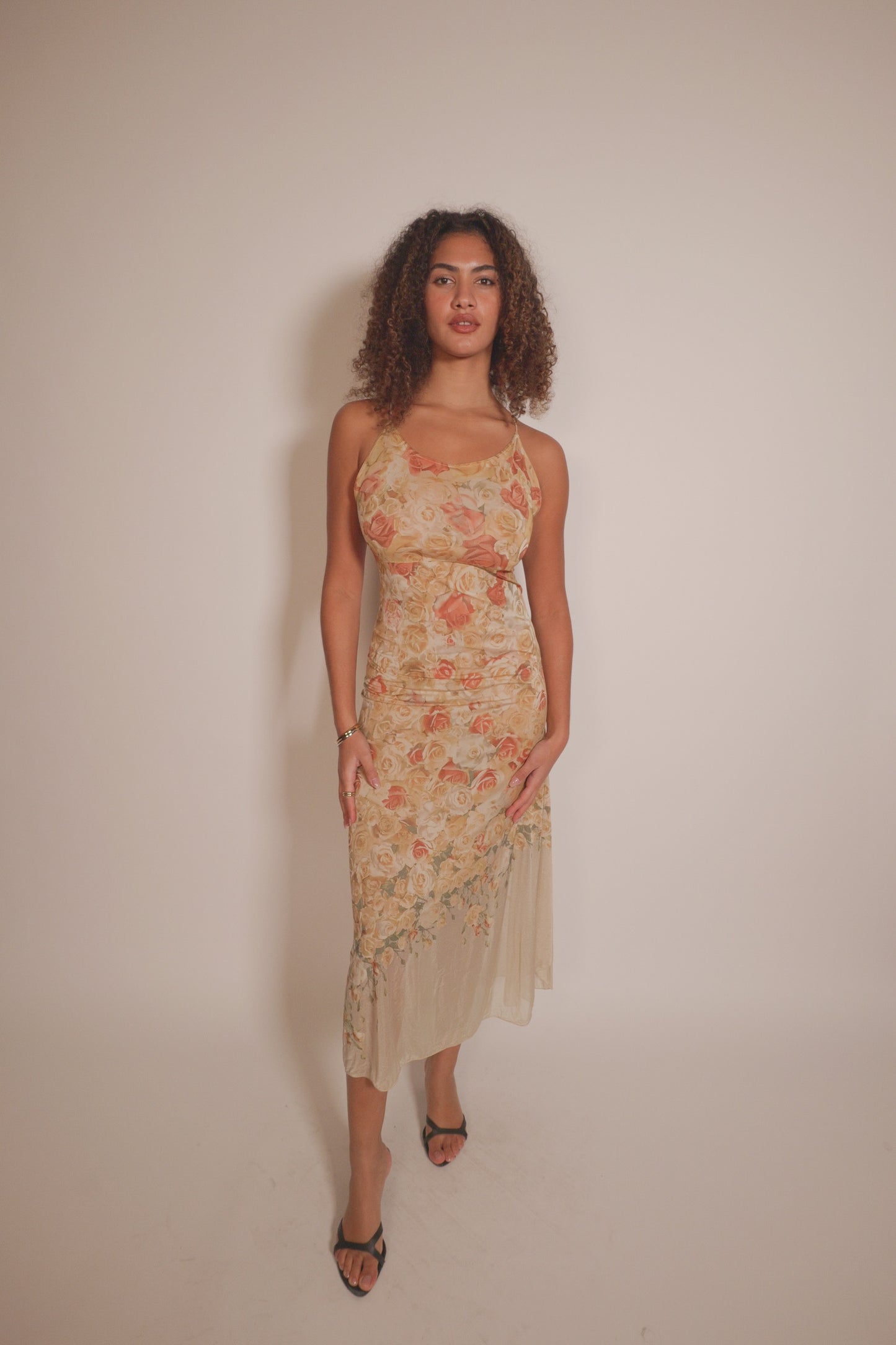 Stunning archival SS1998 Roberto Cavalli floral dress