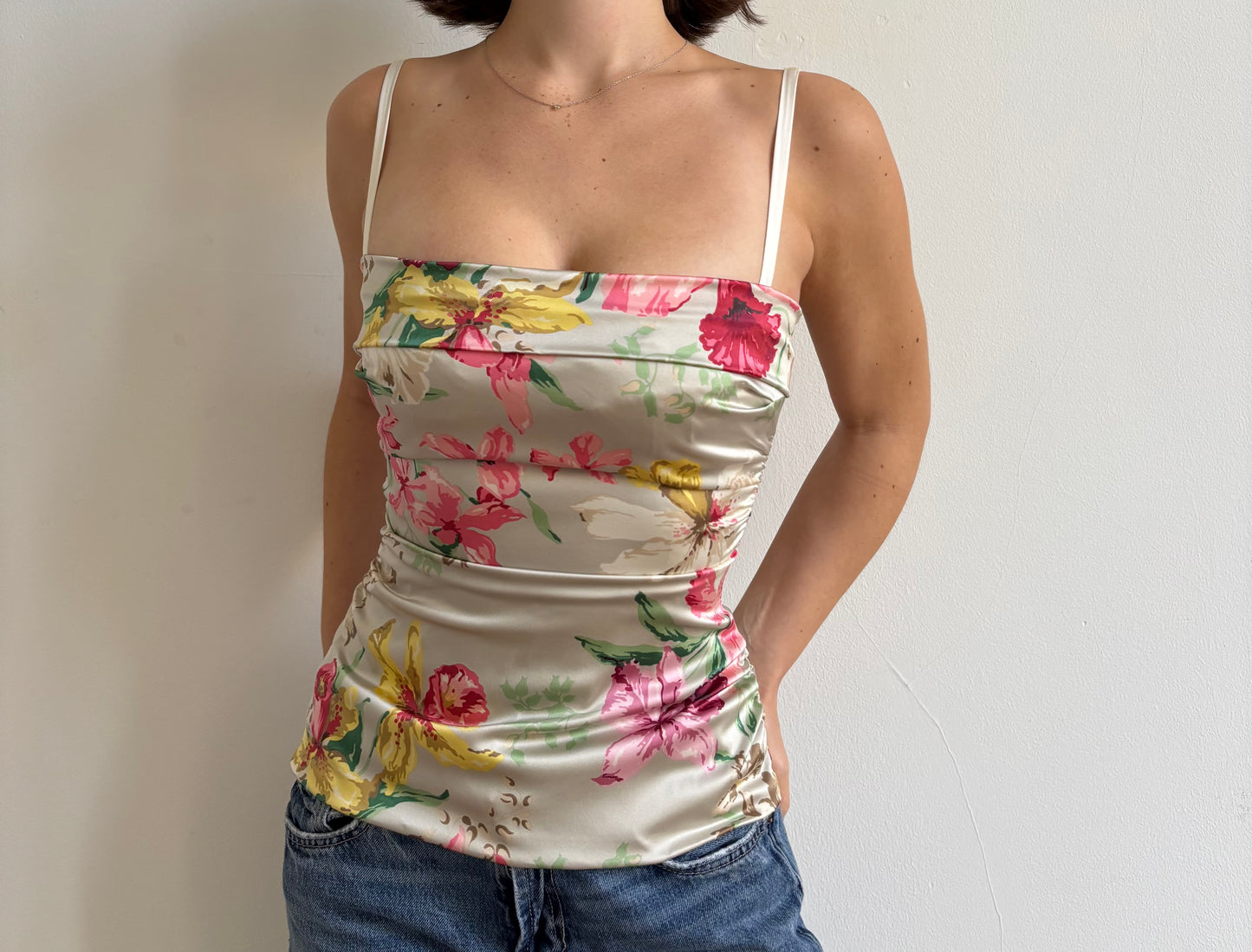 SS1999 Dolce & Gabbana floral top