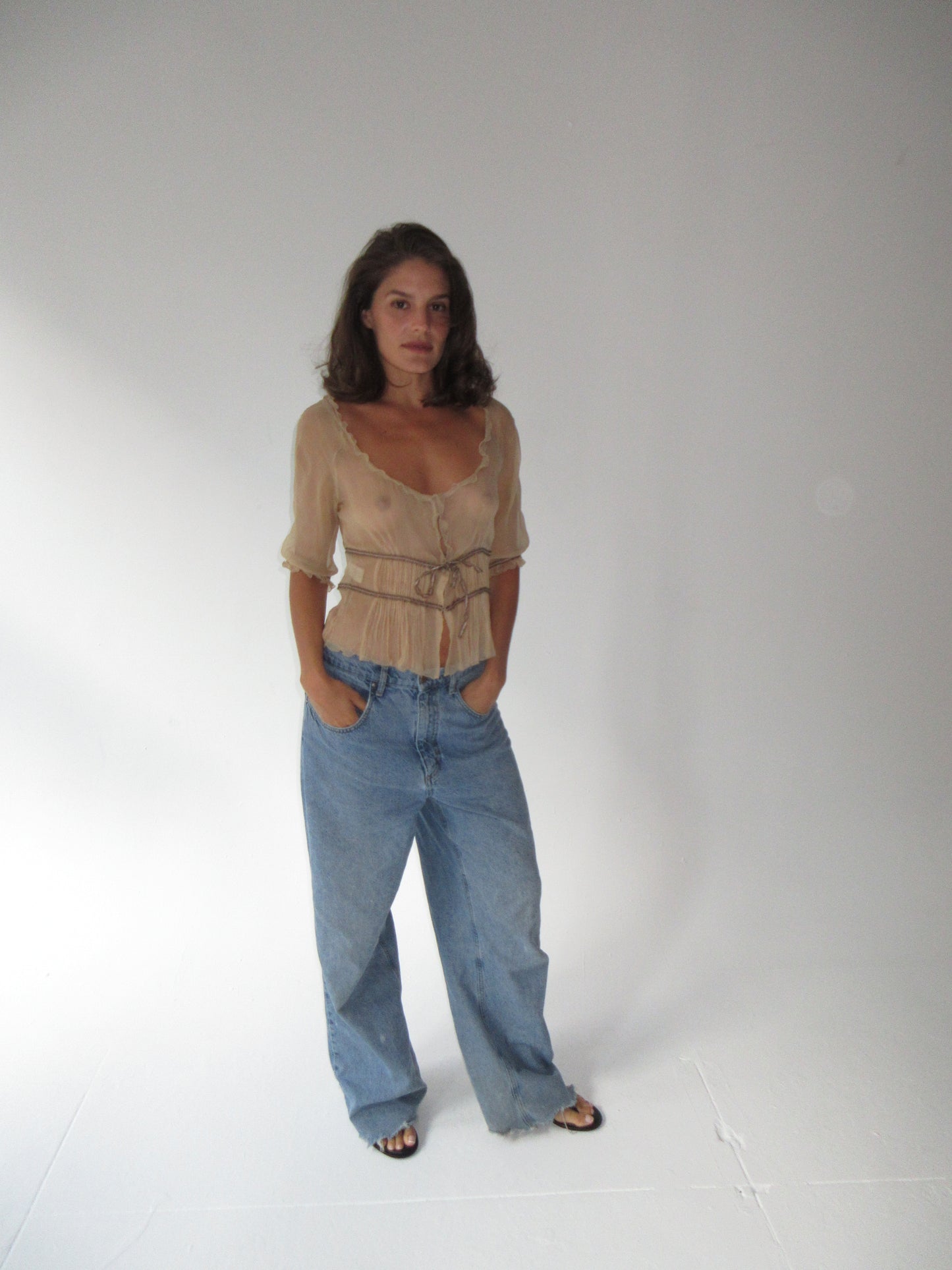 Vintage Alberta Ferretti silk top