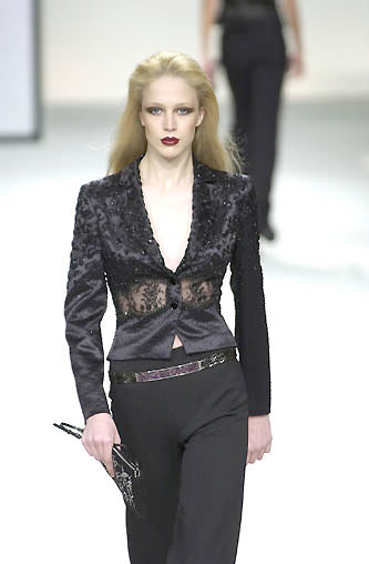 FW2000 Valentino Lace, embroidered silk runway Top/Jacket