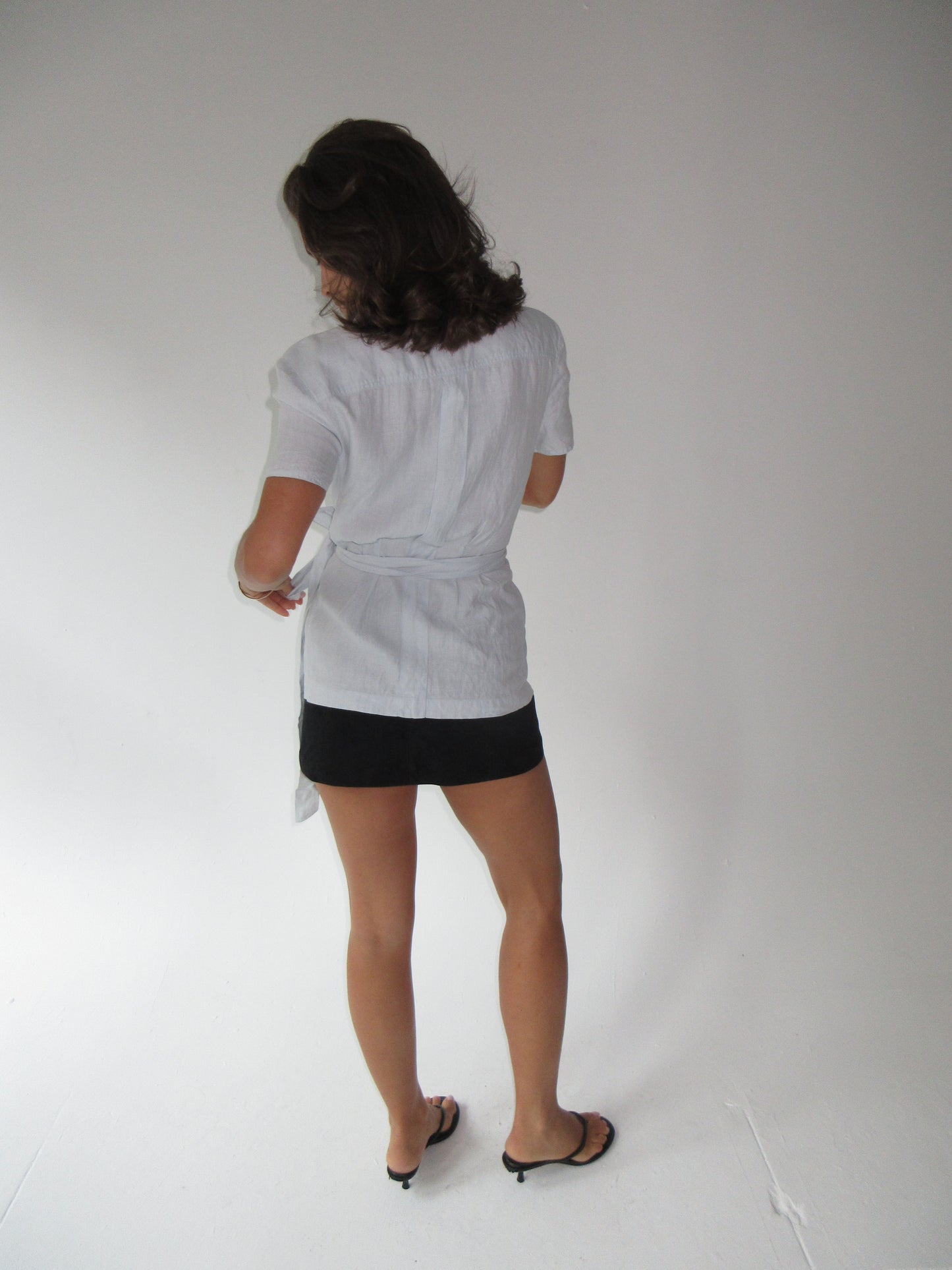 SS1999 Chanel linen wrap top
