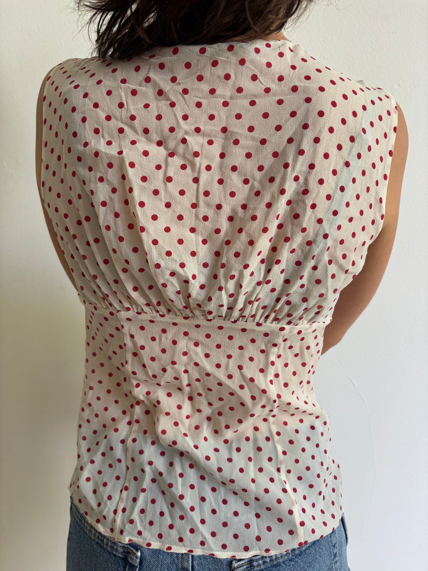 Vintage Prada Polka Dot Top