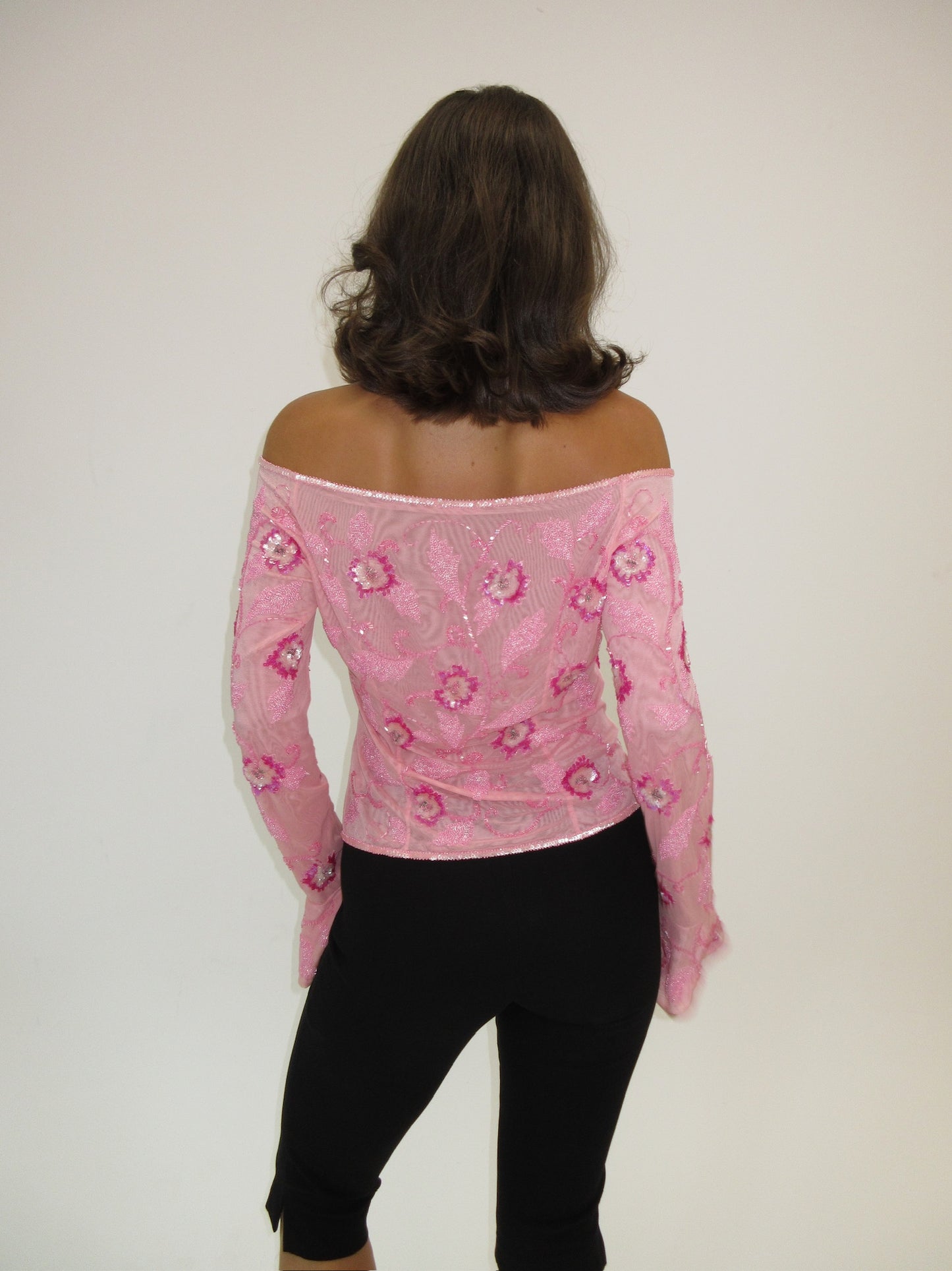 Vintage hand beaded Escada top