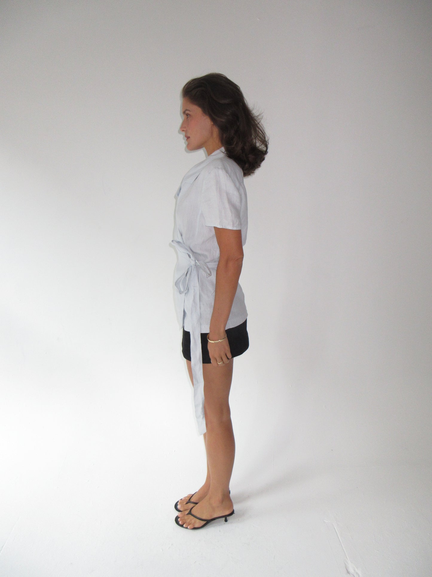 SS1999 Chanel linen wrap top