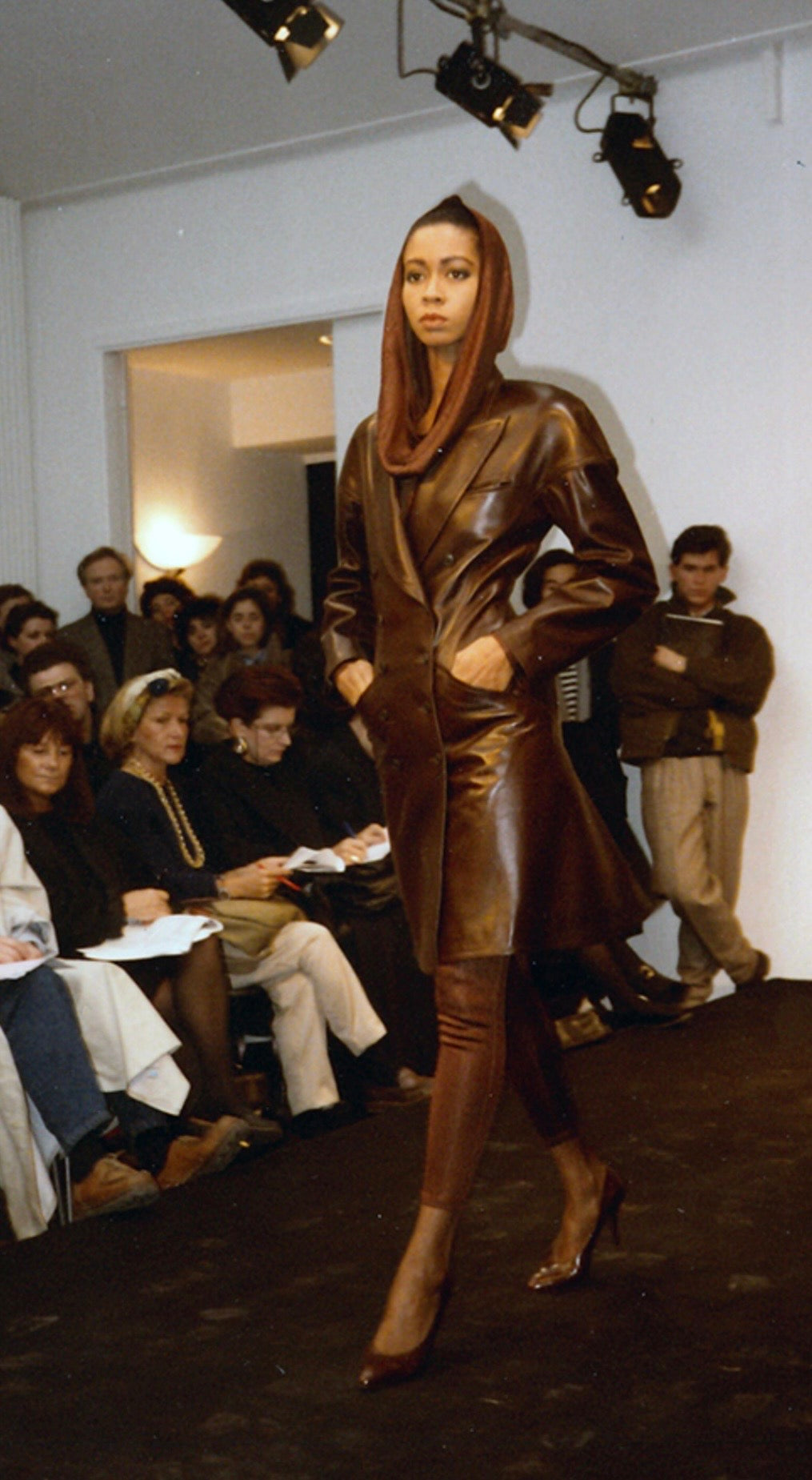 FW1986 Alaïa runway leather jacket