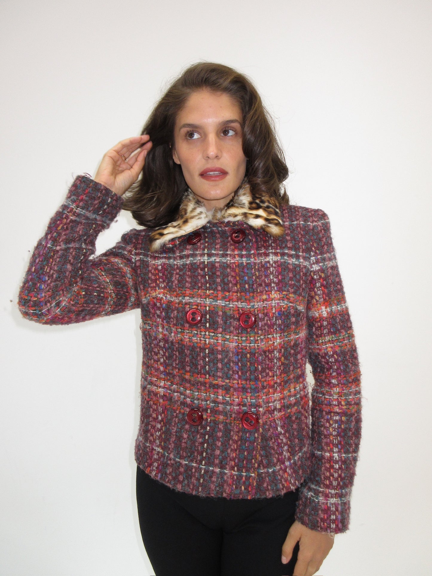 Vintage D&G rabbit fur jacket