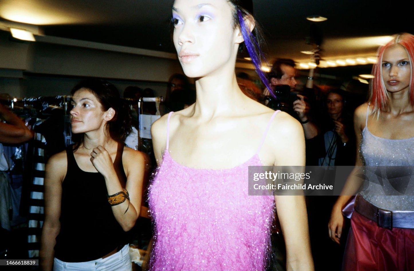 Stunning Emporio Armani SS2000 pink runway top